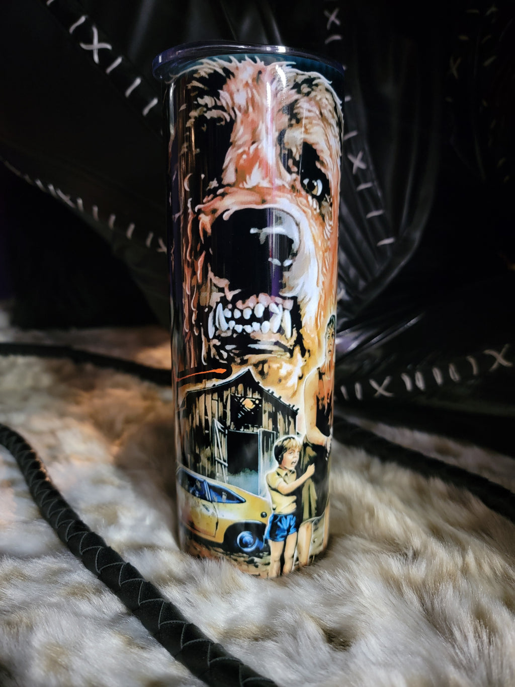 Cujo 20oz Skinny Edge Sublimation Tumbler – Stephen King Horror Design
