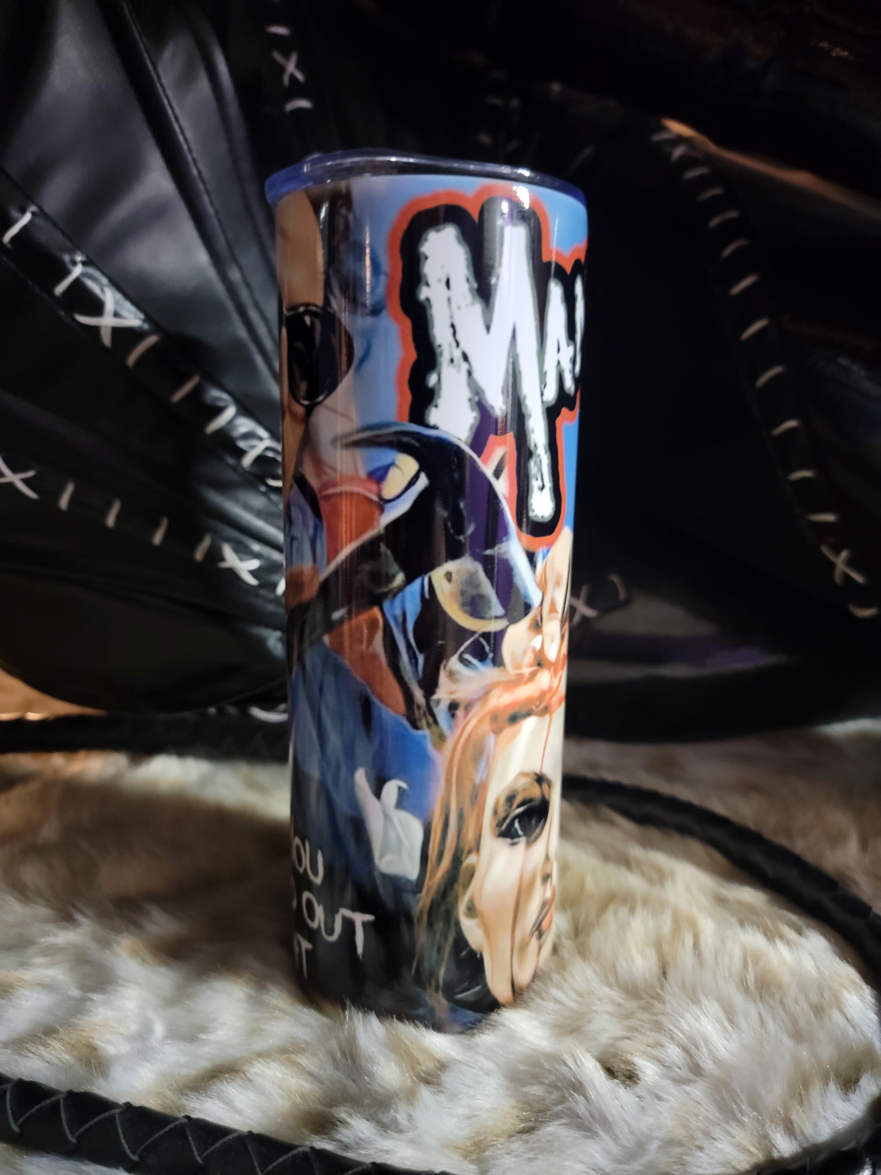 Maniac 20oz Skinny Edge Horror Tumbler