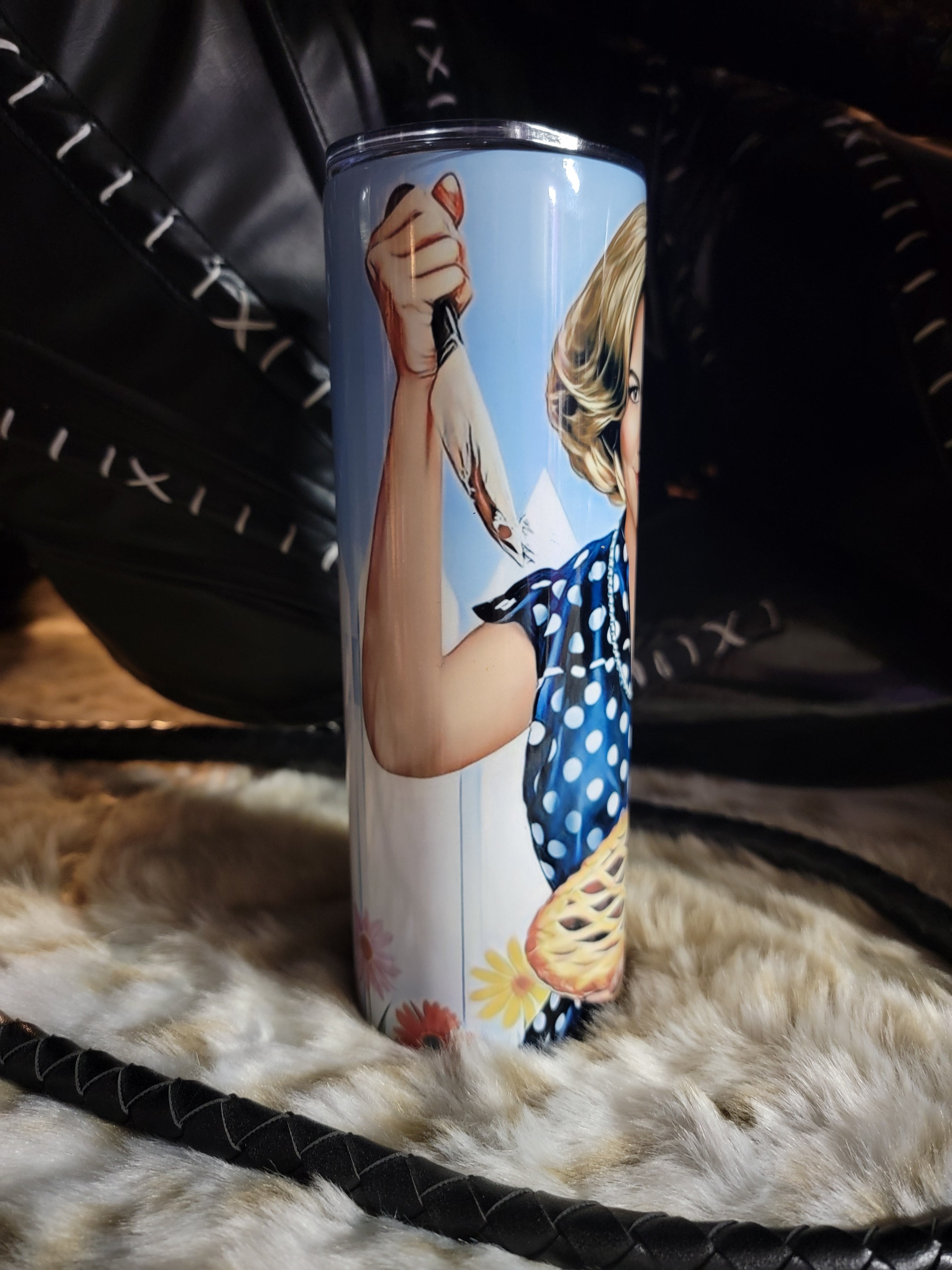 Serial Mom 20oz Skinny Edge Horror Tumbler