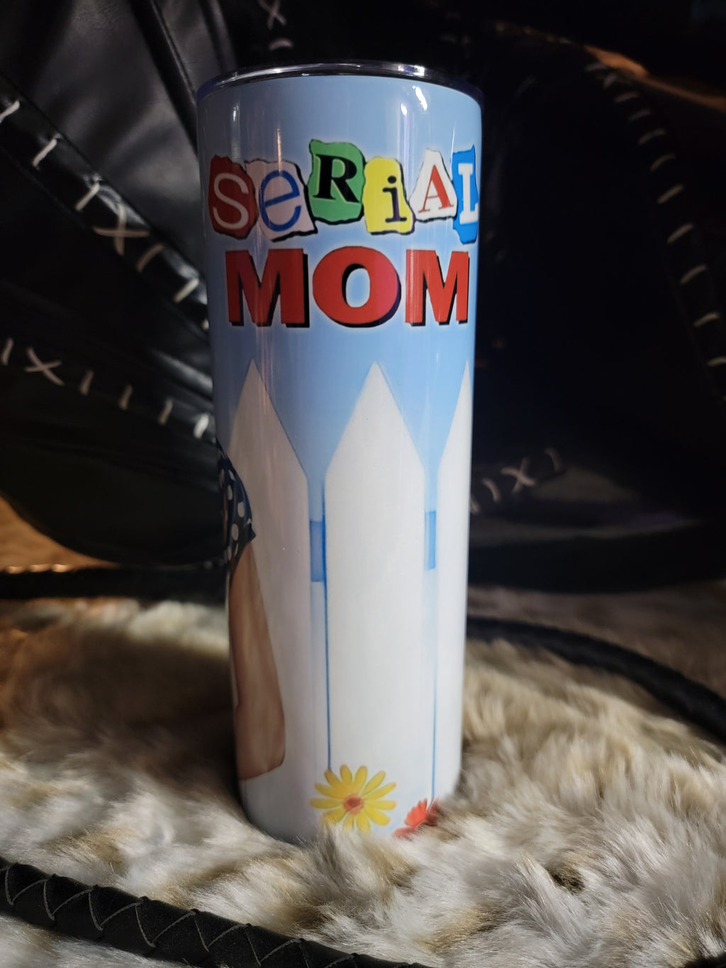 Serial Mom 20oz Skinny Edge Horror Tumbler