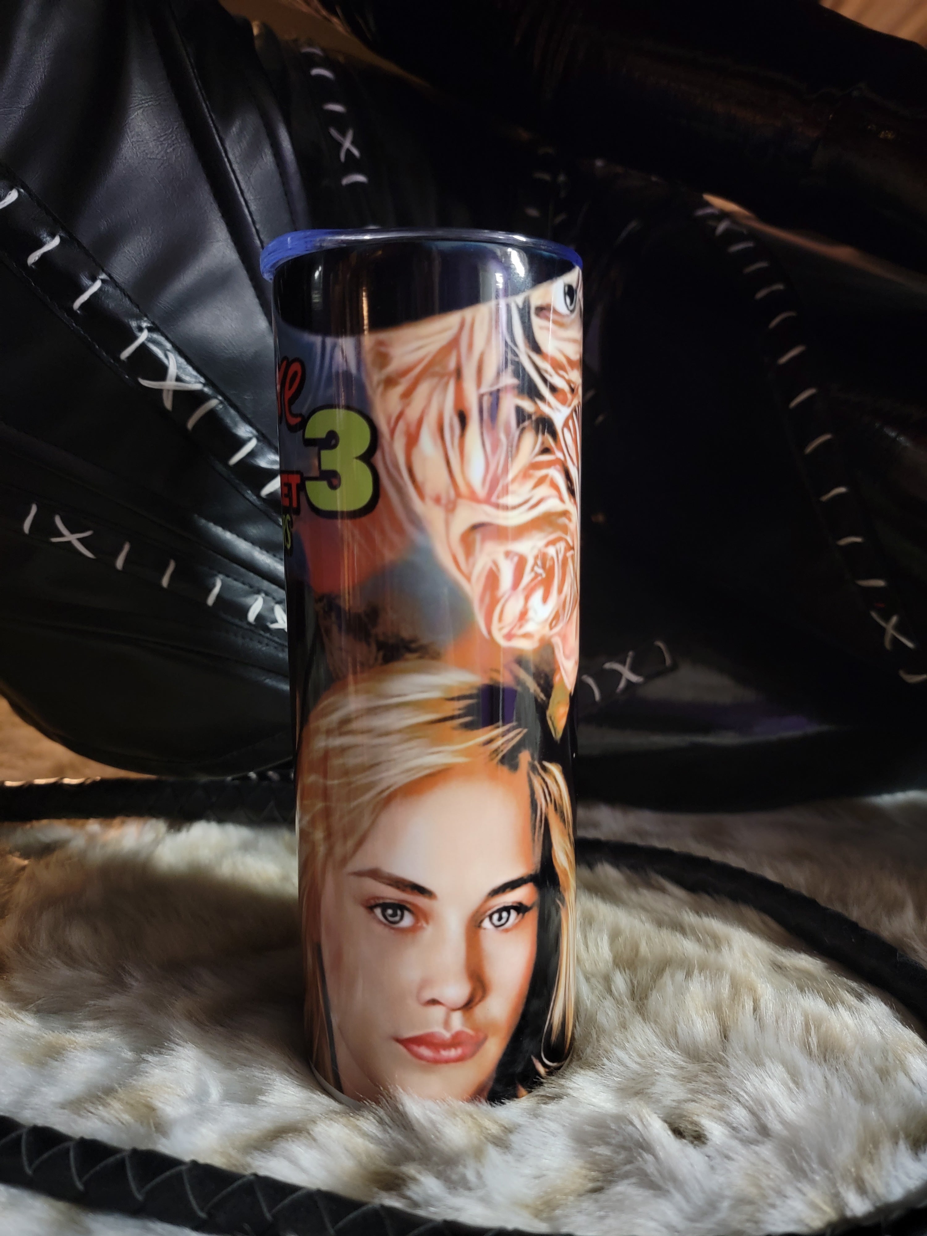 Nightmare on Elm Street 3 Freddy Krueger 20oz Skinny Edge Horror Tumbler