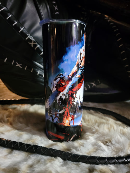 Army of Darkness 20oz Skinny Edge Horror Tumbler