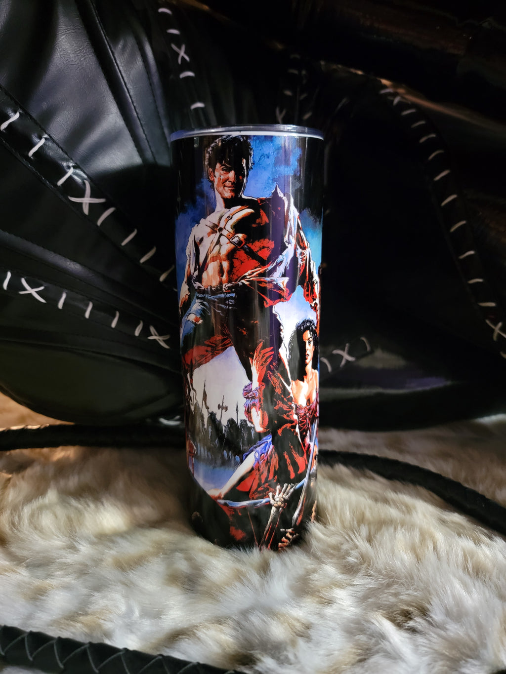 Army of Darkness 20oz Skinny Edge Horror Tumbler