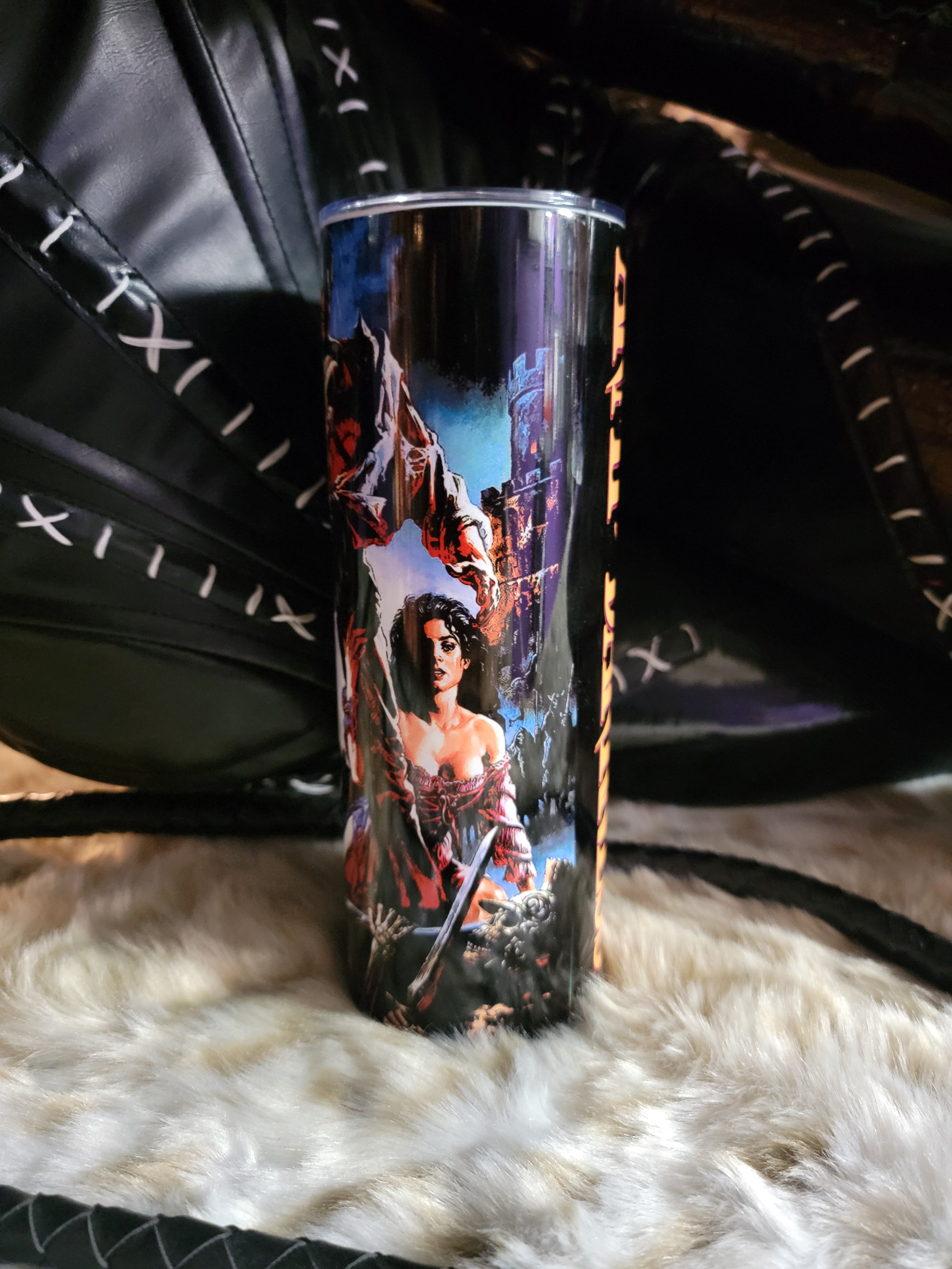 Army of Darkness 20oz Skinny Edge Horror Tumbler