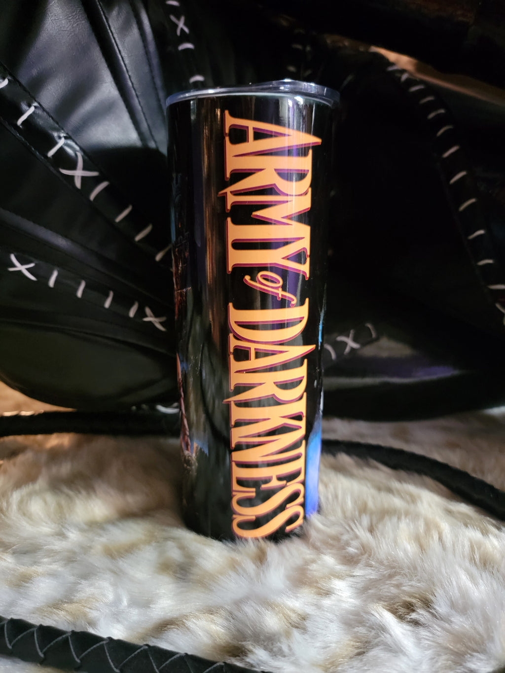 Army of Darkness 20oz Skinny Edge Horror Tumbler