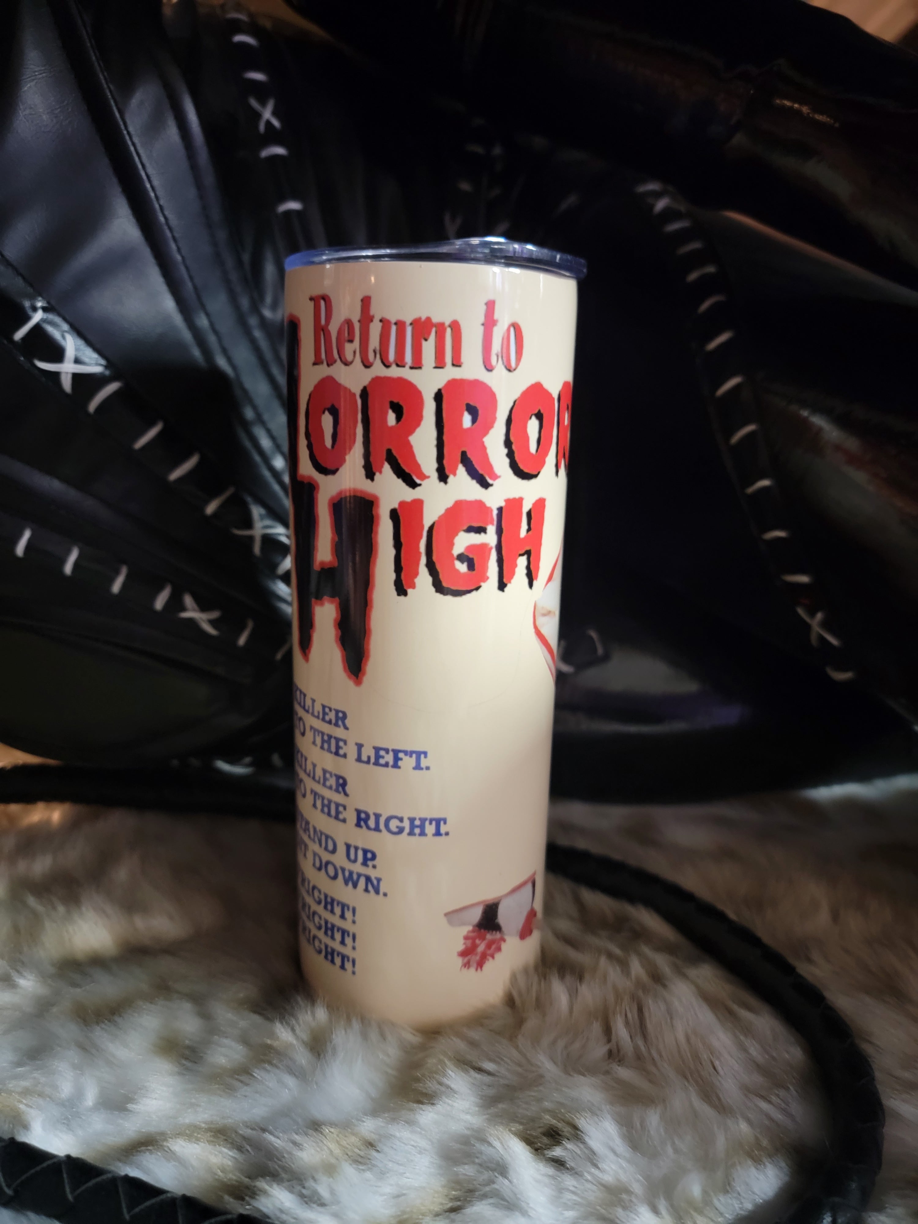 Return to Horror High 20oz Skinny Edge Horror Tumbler