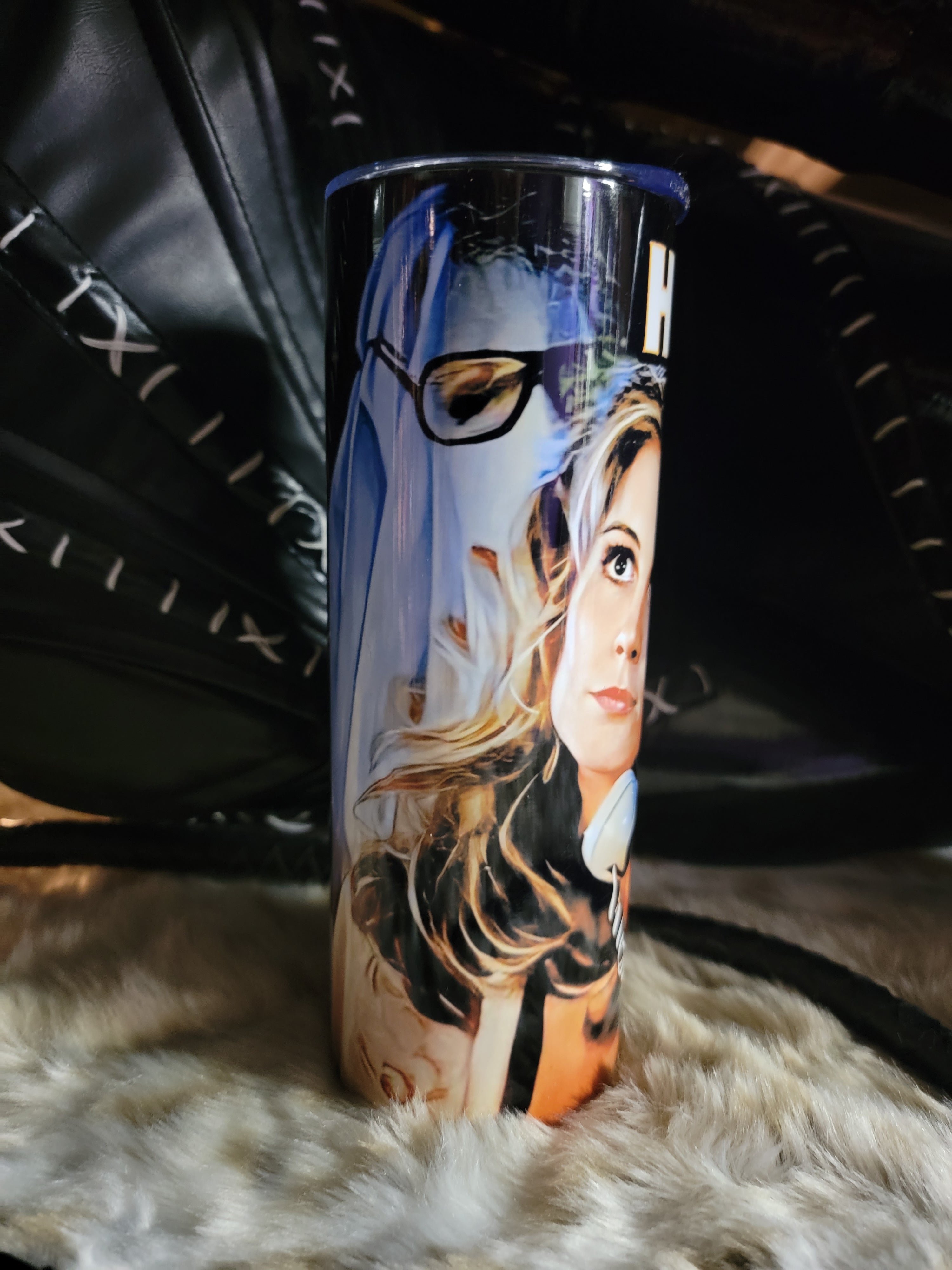 Halloween PJ Soles and Bob 20oz Skinny Edge Horror Tumbler