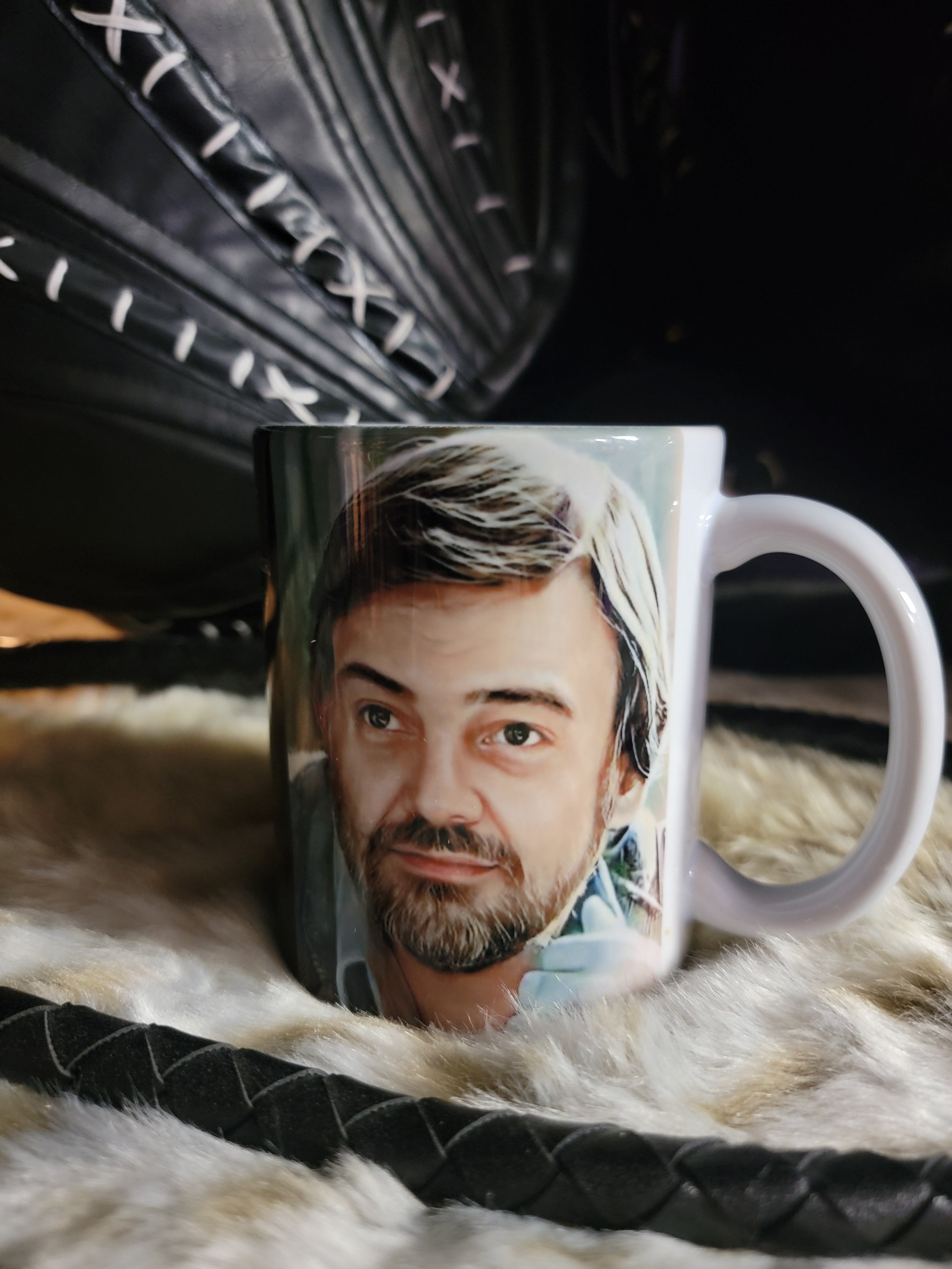 George Romero Mug • 11 oz Ceramic • Designed by Monster Ink