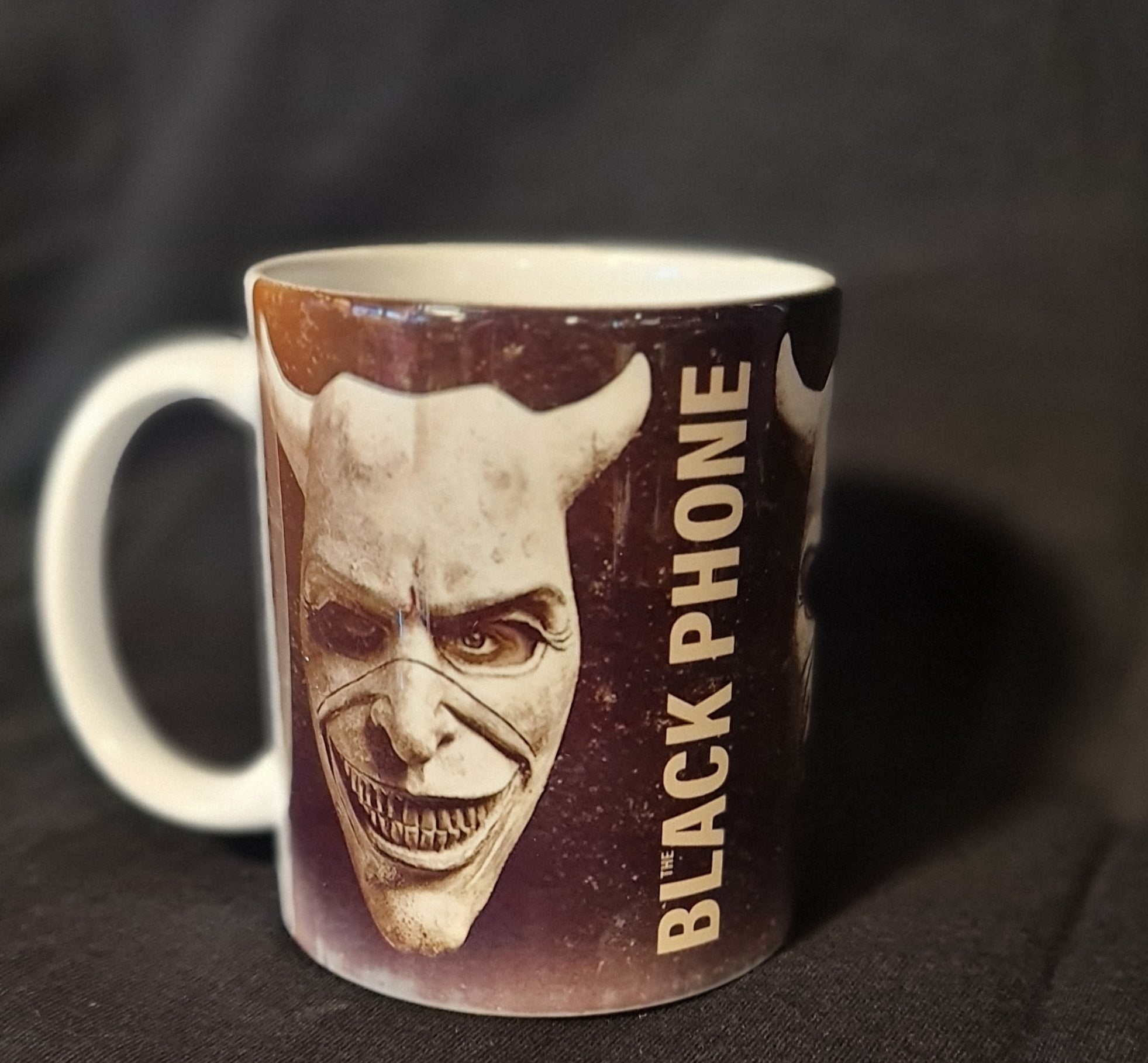 The Black Phone Mug • 11 oz Ceramic • Horror Thriller • Designed by Monster Ink