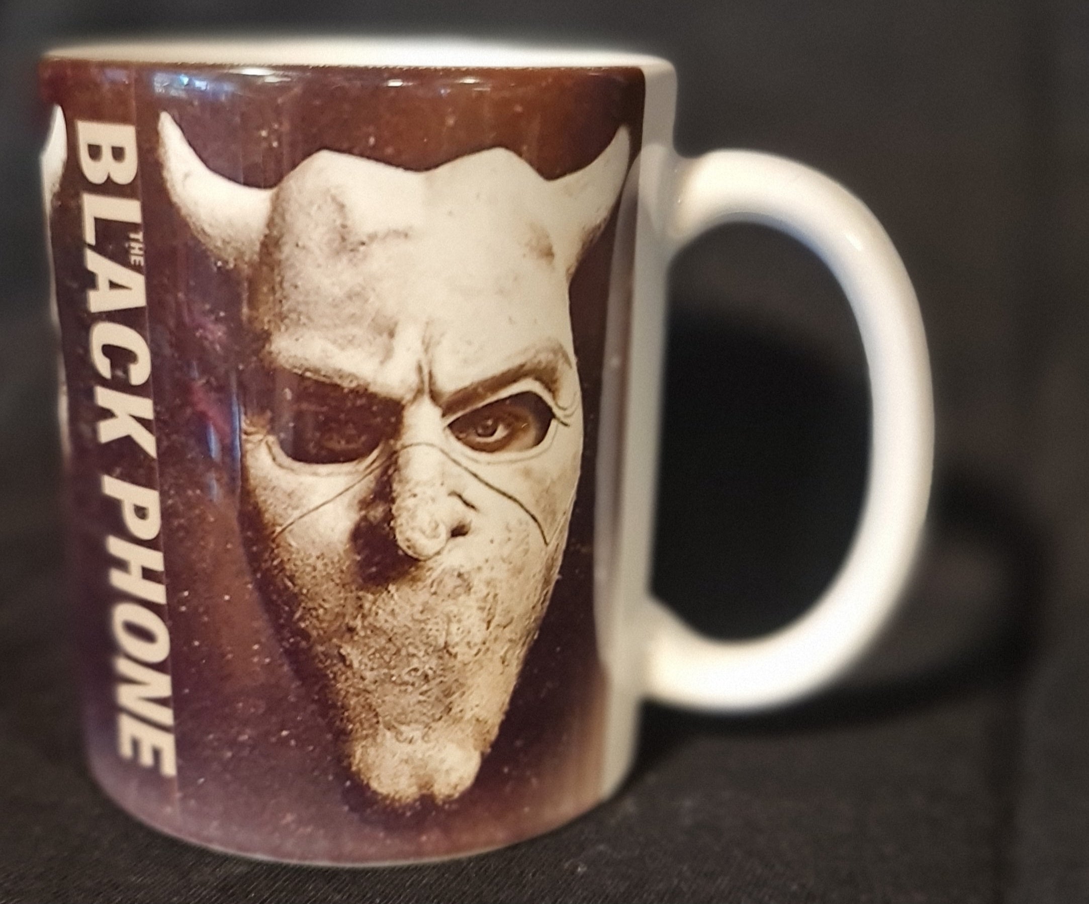 The Black Phone Mug • 11 oz Ceramic • Horror Thriller • Designed by Monster Ink