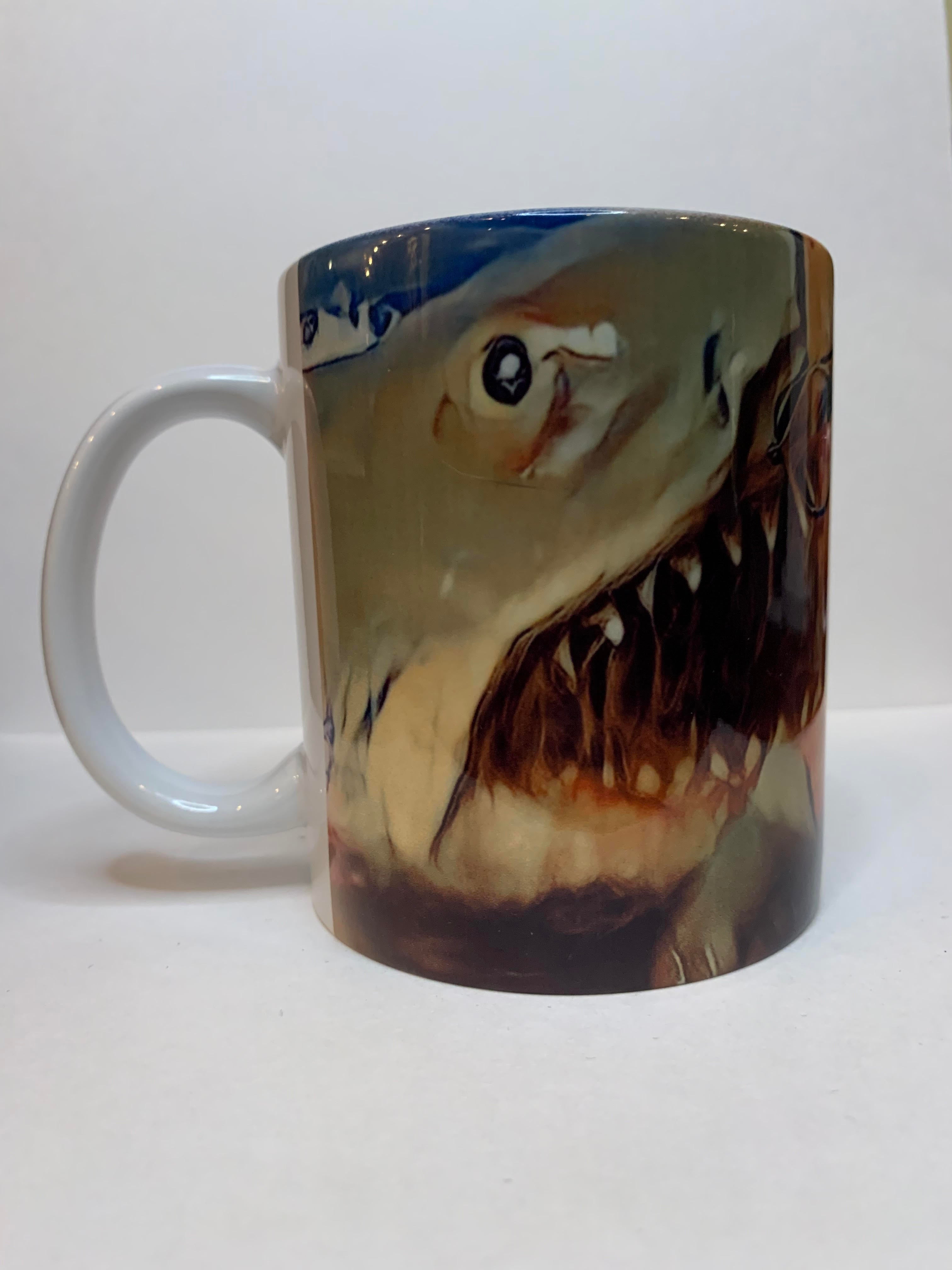 Jaws Mug • 11 oz Ceramic • Classic Shark Movie Gift
