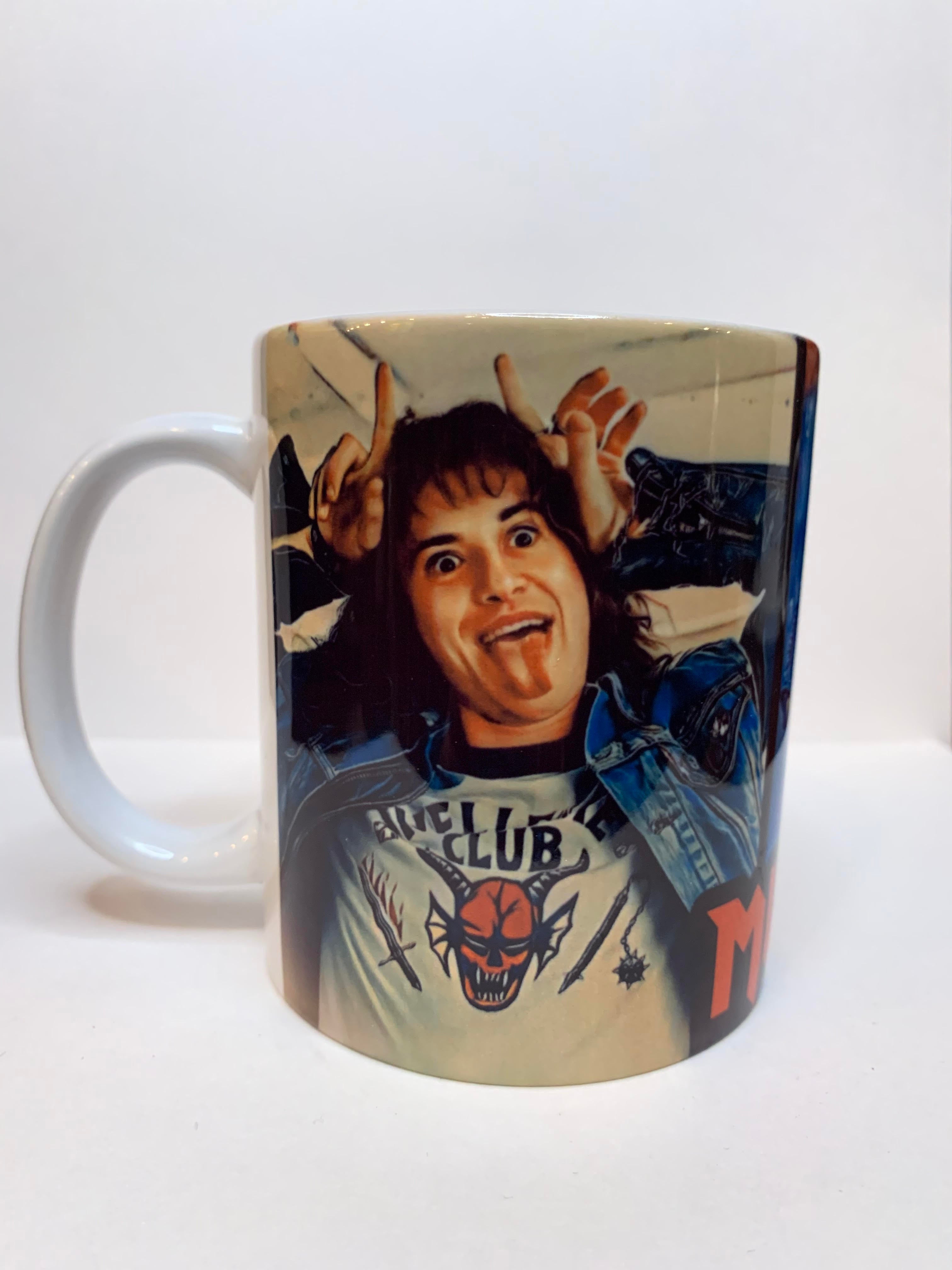 Taza de Eddie Munson • Cerámica de 11 oz • Regalo para fans de Stranger Things
